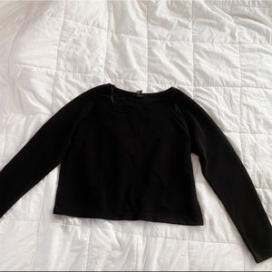 Black Ribbed Sweater